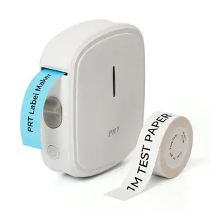 Label Makers Machine with Tape, Built in Cutter, Portable Bluetooth Handheld Sticker Printer for Home Office Organization, iOS Android, Mini Inkless Labeler, USB Rechargeable