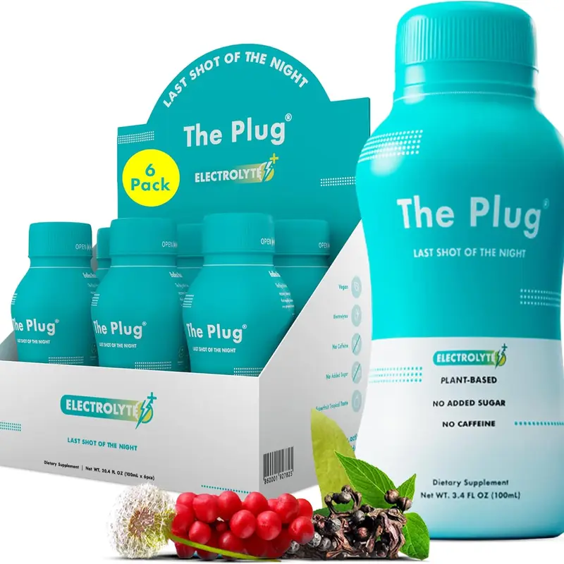 The Plug Liver Cleanse Detox & Repair Drink - Plant Based Herbal Electrolyte Drink for Gut & Cholesterol Support, Bloating Relief, Restore Antioxidants & Minerals | Liver Complex