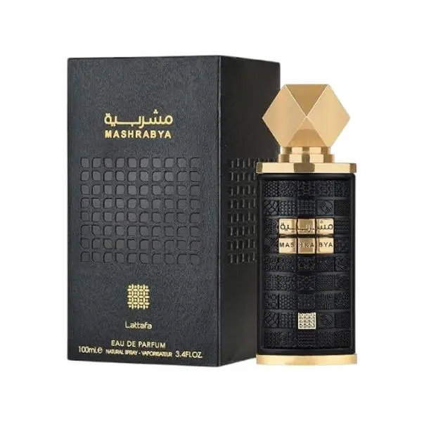 Lattafa | Mashrabya | Unisex Fragrance | 100 ML - 3.4 OZ | Eau De Parfum | Incense - Labdanum & Guaiac Wood