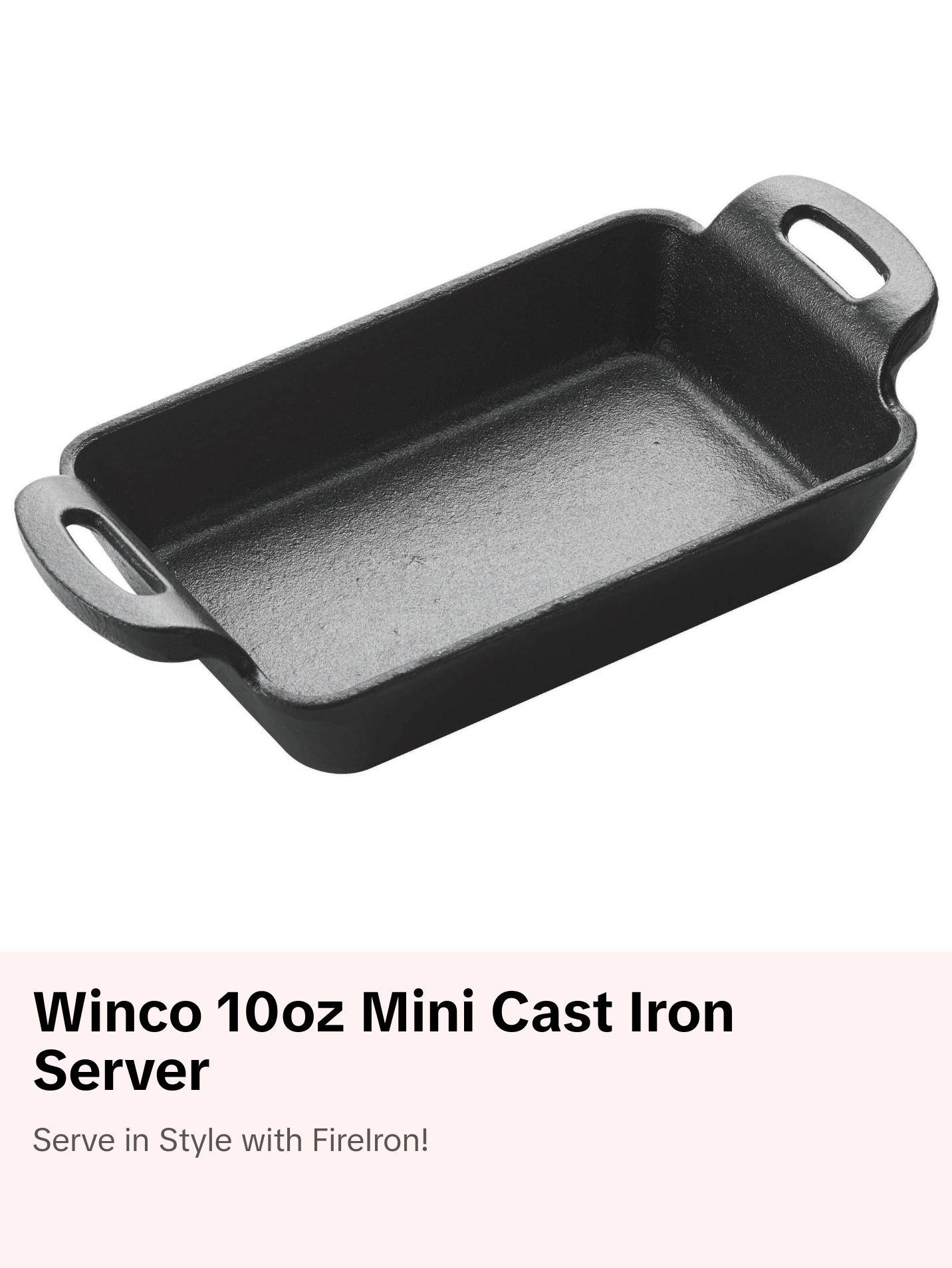 Winco, CASM-5RT, Mini Cast Iron Server