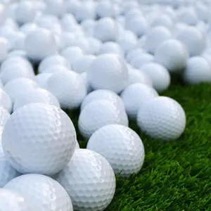 2 Golf Practice Balls, Long Distance Drive, Shock Resistant Training Balls with Packaging Bag, PU Material, Ideal for Beginners & Pros