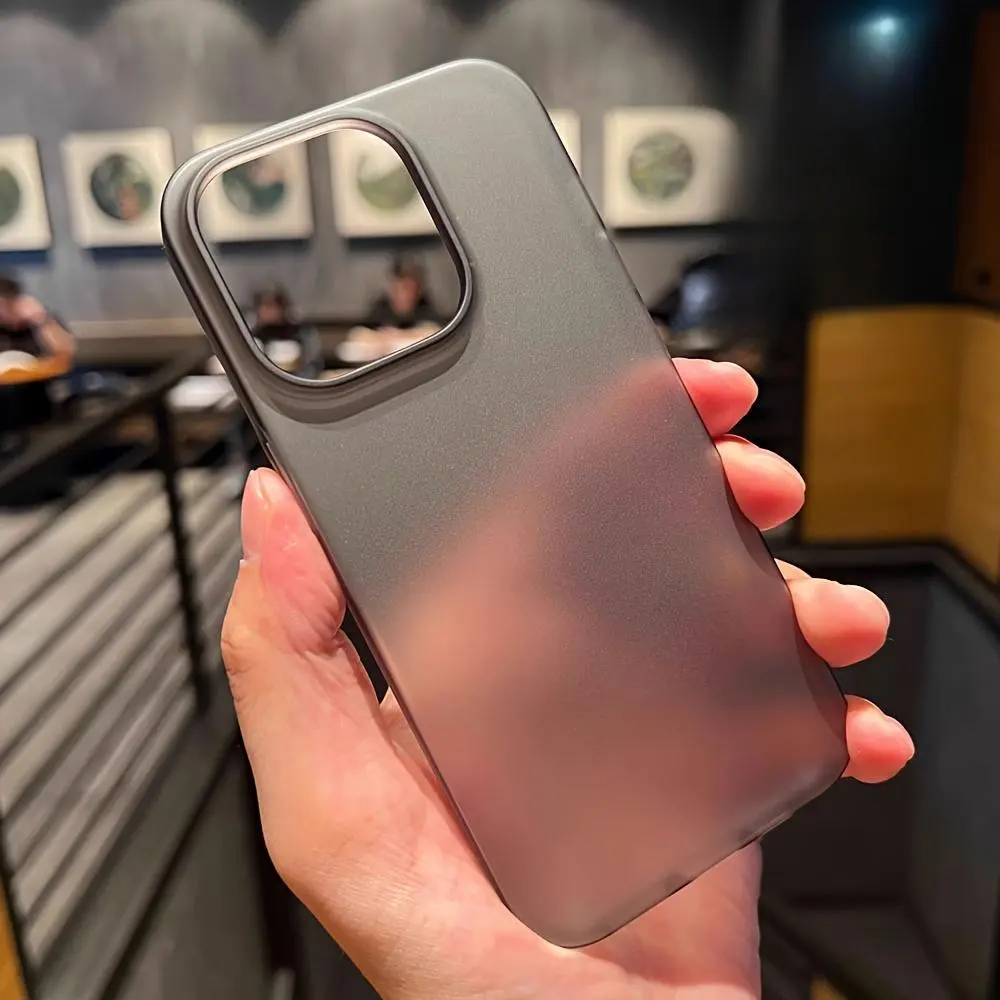Ultra-thin frosted transparent phone case, Lightweight protective cover, Shockproof, suitable for 17ProMax/16Pro Max/15Plus/14Pro Max/13Pro Max series, grip feeling, gift for family, friends during winter festivals