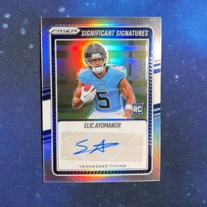 Panini 2025 Prizm Elic Ayomanor Significant Signatures RC Auto #SSI-EAR Titans NFL Trading Card