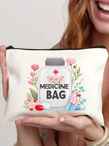 Portable First Aid Kit, Outdoor Travel Supplies, Small Capacity, Camping Medical Emergency Kit, Medicine Bag, Pill Box