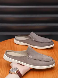 Men's Backless Slip-On Loafers | Casual Mule Shoes for Everyday Wear
