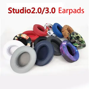 Replacement Ear pads Cushion For Beats Studio 2 3 Wireless/wired Earpads Headphones Bluetooth-compatible Headset Case Soft Cover Durable Memory