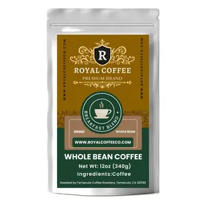 Royal Breakfast Blend+ Freshly Roasted Coffee, (Breakfast Blend+) (Whole Bean)