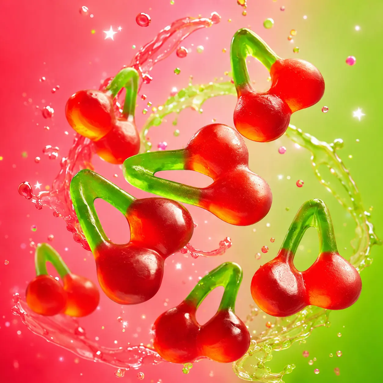 Gummy Twin Cherries – Sweet & Tart Cherry Gummies