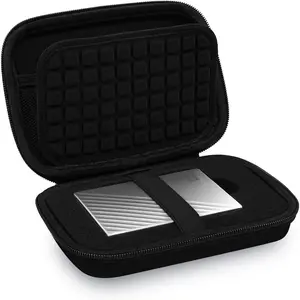 External Hard Drive Case for WD My Passport Canvio Basics Portable Carrying Case Hard EVA HDD 1TB 2TB 4TB 5TB Hard Drives Case (WD-My Passport)