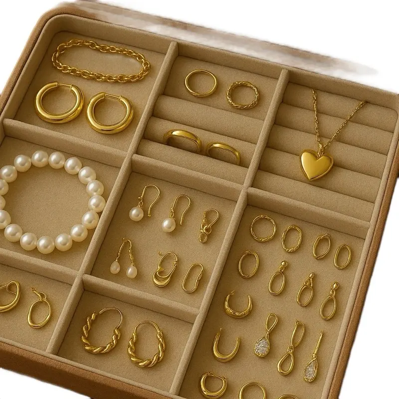 Caja de joyas variadas, te colocamos joyas varíadas para emprender en tu negocio , mixteando todos los productos