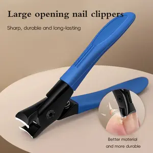 Stainless Steel Nail Clippers for Thick Nails, Wide Jaw Design for Hard Toenails & Fingernails, Ultra Sharp Blades, Durable Trimming Tool, Manicure, Nail Care, Better Material, More Durable, Manicure Pedicure