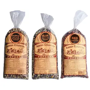 Amish Country Popcorn |     3-1 lb Bags |     Purple, Red and Blue Popcorn Kernels |     Old Fashioned, NonGMO and Gluten Free (3-1 lb Bags)