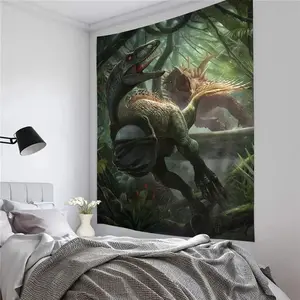 Jurassic Dinosaurs Printed Large Wall Tapestry Cheap Hippie Wall Hanging Bohemian Wall Tapestries Mandala Home Decor