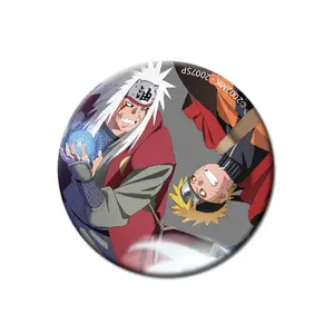 Naruto Shippuden - Naruto Uzumaki & Jiraiya Button