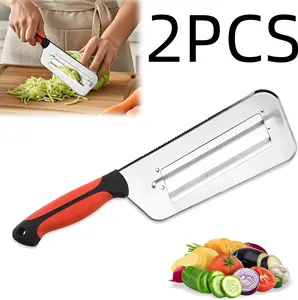 Multifunctional Vegetable Cutter, 2026 Stainless Steel Double-layer Slicer, Cabbage Slicer Shredder, Stainless Steel Shredder Knife,Shredders Knife for VegetablesStainless Steel Vegetable Cutter