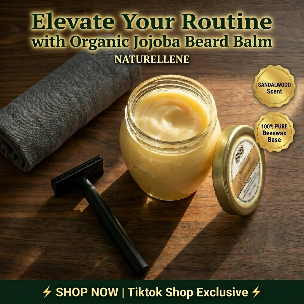 Sandalwood Multi-Use Balm - Organic Face Moisturizer & All Natural Body Lotion. 6 oz Glass Jar. Beard Balm, Tattoo Aftercare & Eye Makeup Remover. Gentle Eczema Care & Soothing Baby Diaper Rash Cream. Best Petoleum-Free Personal Care for the Whole Family.