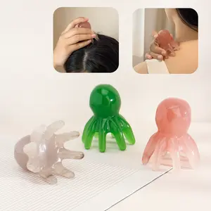 Resin Octopus Shaped Scalp Massager Comb, Scalp Stimulator, Head Massage Tool, Meridian Scratching Brush, Hair Care Accessory, Single Pack