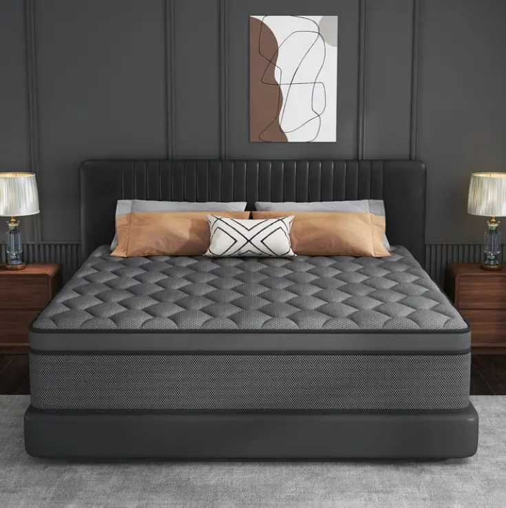 Mokiiya 12 inch Mattress Gel Memory Foam Pocket Innerspring Hybrid Mattress In a Box Medium Firm, Adult