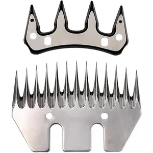 Sheep Shears Blades Replacement Clipper Blades Stainless Steel Straight 13 Tooth Electric Wool Comb Cutter Goats Clipper Scissors Blade