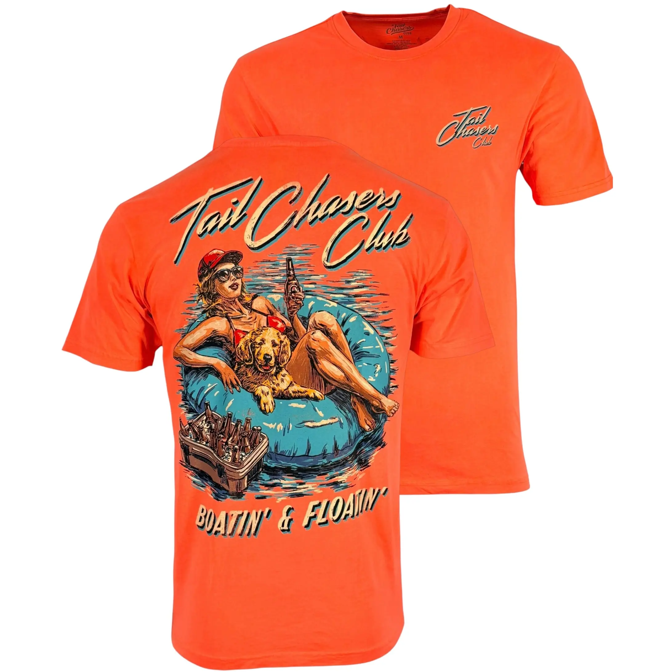 Tail Chasers Club Men's T-shirt Boatin and Floatin