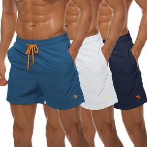 3 PACK GOPUNE Men's Swim Trunks Board Shorts Beach Pants Swimming Waterproof Quick Dry Surfing Boardshorts Activewear