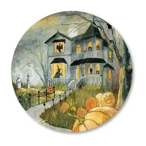 Courtside Market Haunted Patch 15x15 Circular P anel