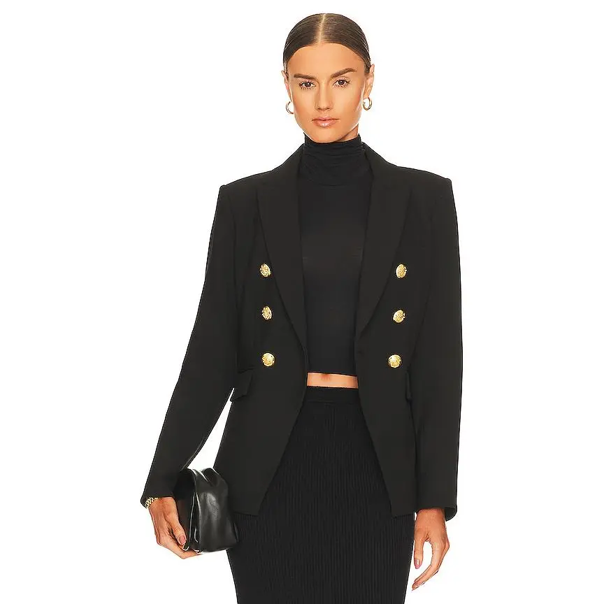 Veronica Beard Miller Dickey Jacket in Black & Gold