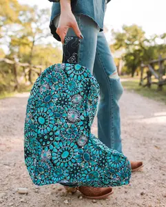 Turquoise Gems Boot Bag