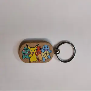 Pokemon Wood Keychain