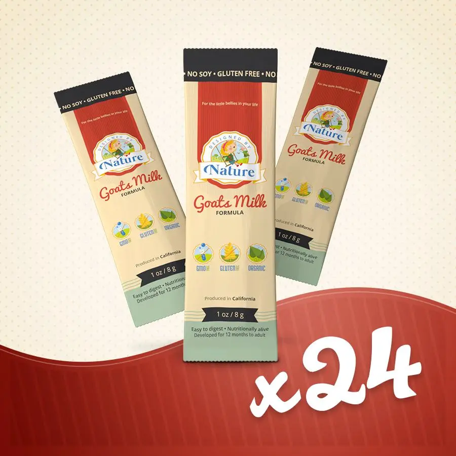 Goat's Milk Formula 24 Travel Sticks - Dairy, Protein, Calcium, Milky, Vitamin, Natural Formula for Travel