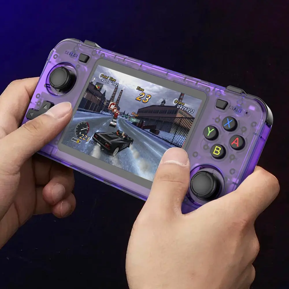 R36H Handheld Retro Gaming Console - 3.5-inch IPS Screen, 64GB/128GB Storage, Built-in 20,000 Games & 10-Emulator Set, Open-Source Linux System, Rechargeable Battery, Compact Retro Look, Portable Pocket-Sized Device with USB Port