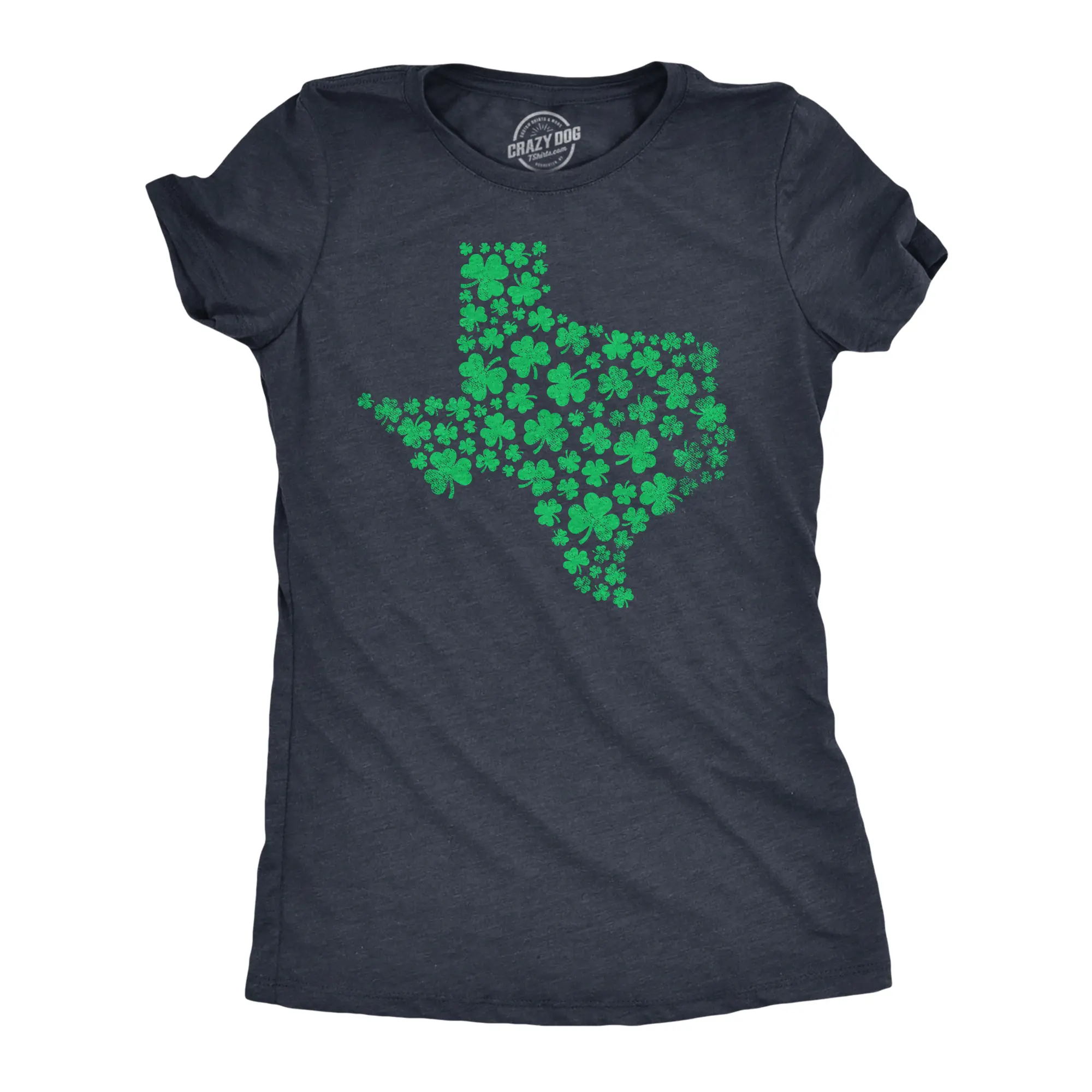 Womens Texas State Clover T Shirt Funny St Pattys Day Parade Four Leaf Shamrock Tee for Ladies Funny Womens T Shirts Cute Vintage Fashion Casual Ladies T-Shirt Gift Saint Patrick's Day Tops for Women Women's Navy -