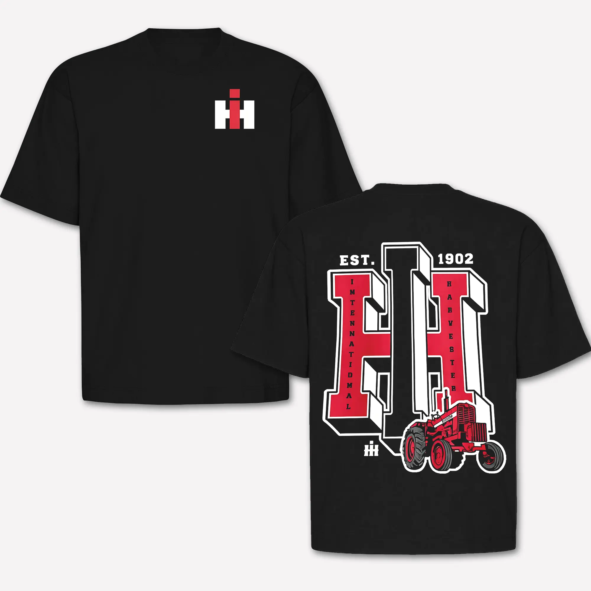 International Harvester Ih Tractor T-shirt Est. 1902 Vintage Farmall Tee, International Harvester Logo Shirt With Classic Red Tractor Graphic, Retro Farmer Shirt, Farm Life Apparel, Agriculture Gift For Men Women, Ranch Country Farming Lover Tee