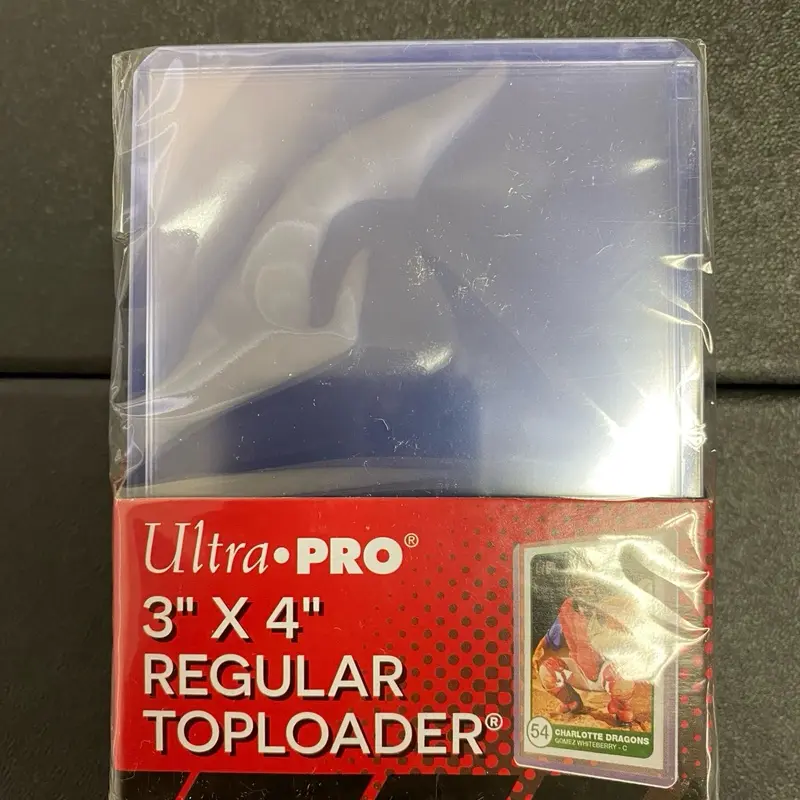 Ultra PRO 3" X 4" Regular Toploader Card Protector Top Loaders for Everyday Use Clear Plastic Card Sleeves