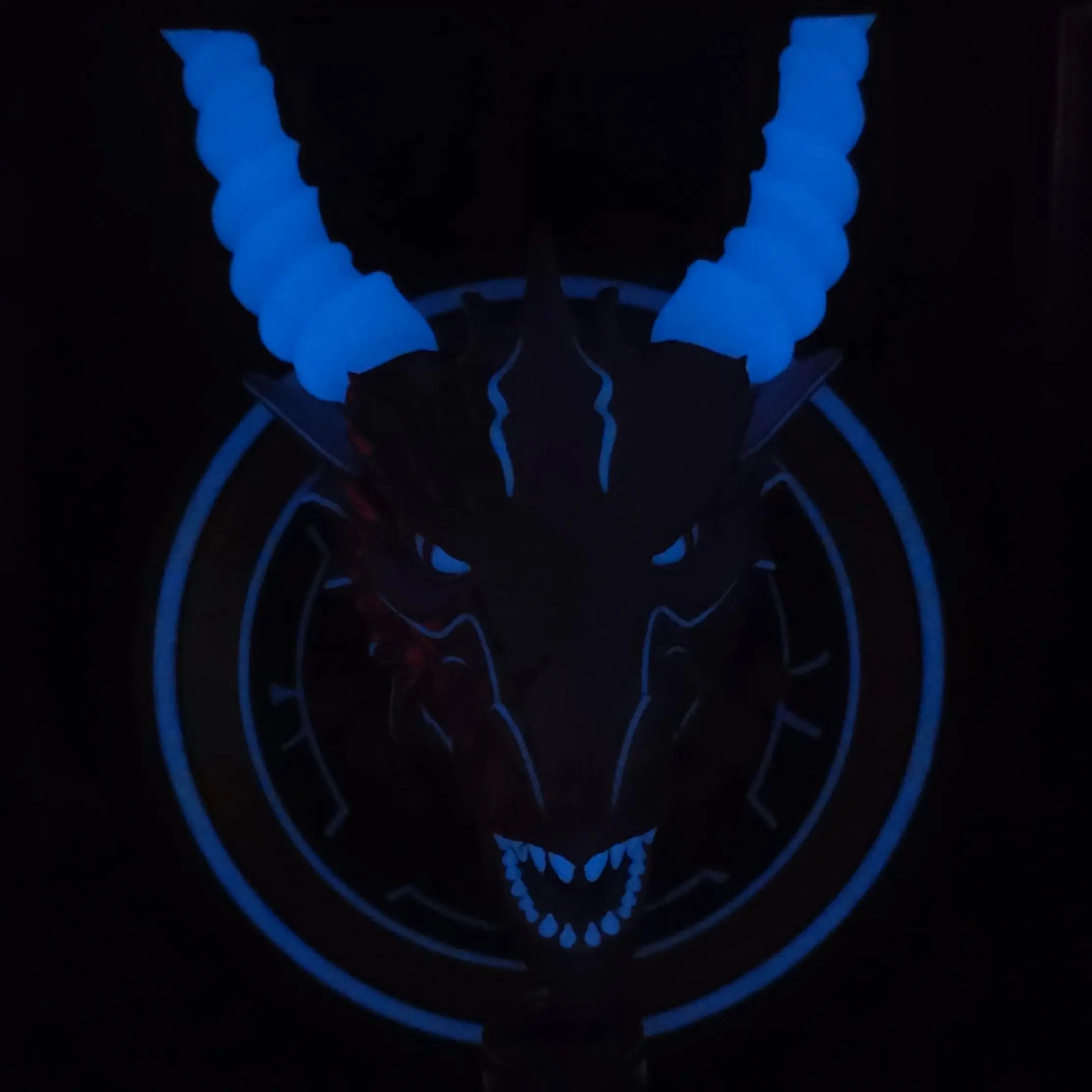 Dragon Head Trophy Mount Statue