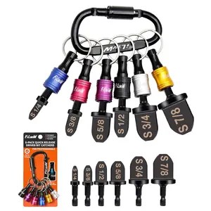 Swage Tool HVAC Repairing Set with Bit Holder,Air Conditioner Copper Tube Expander Swaging Tool Bit Copper Pipe Swage, 1/4'', 3/8'',1/2'',5/8'',3/4'',7/8'' Bits Set 12Pcs