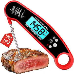 Instant Read Cooking Thermometer – Fast Digital Food Thermometer for Grilling, BBQ, Candy & Kitchen