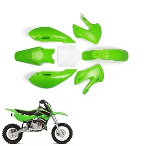 KLX110 Plastic Fender Fairing Body Work Kit Set for Kawasaki KLX110 2002-2013 KX65 2000-2013 DRZ110 2003-2005 Dirt Bike