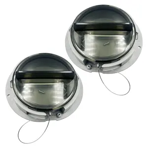 Truck and Trailer Twist Lock Document Holder with Wire Attached Cover, ABS Plastic Document Holder Kit (Opaque Gray)