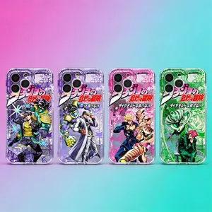 JoJo BA Anime Clear Phone Case For iPhone 17 16 15 14 13 12 11 PRO PLUS PROMAX TPU Shockproof Protective Cover