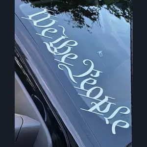 We the People Windshield Decal - Multiple Colors for Truck Windshield Sticker