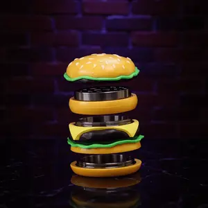 Burger shape coffee bean grinder, 4 layer coffee bean grinder.