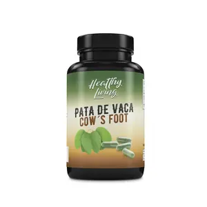 Healthy Living Pata de Vaca Herbal Dietary Supplement Capsules (90 Count) - 100% Bauhinia forficata Leaf Powder, Vegan, GMO-Free, for Adult Blood Sugar & Metabolism Botanical Support, Herbs