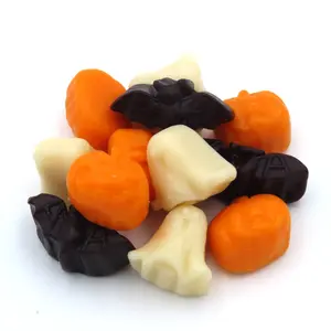 Ghoulish Gummi Mix Halloween Ghost Pumpkin & Bat Shaped Candy - (8oz)