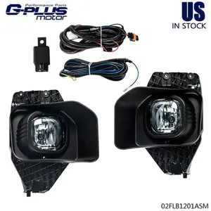 Bumper Smoke Fog Lights+Switch Fit For 11-16 Ford F250/F350/F450/F550 Super Duty