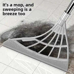 Magic Broom, Sweep and Scrape All-In-One Brush, Non-Stick Hair, Silicone Material, Lightweight and Practical, Floor Broom, Ideal for Kitchen, Bathroom, Hallway
