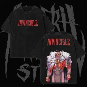 Retro Invincible Grand Regent Thragg Inspired Graphic T-Shirt – Viltrumite Leader Vintage Washed Cotton Tee, Unisex Streetwear Shirt, Gift for Fan, Gift for Him