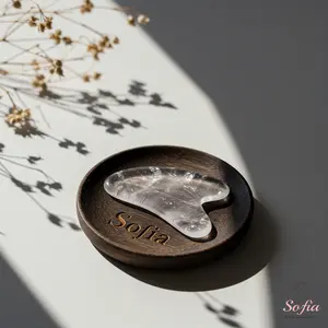 1 Piece Gua Sha Facial Tool, Natural Healing Crystal Massager for Face Body Skin Lifting Tool to Reduce Puffiness, Suitable for Beauty Care, Scraping and Spa Acupuncture Treatment Skincare Comfort