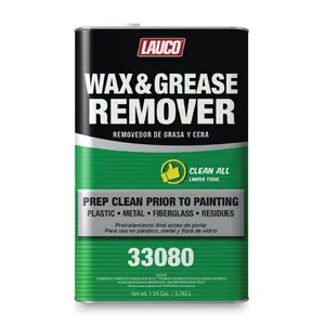 LAUCO Wax and Grease Remover 1 Gallon Multi-Surface Paint Prep Cleaner for Auto Body, Garage | Works On Plastic, Metal, Fiberglass Powerful Solvent Degreaser (33080)