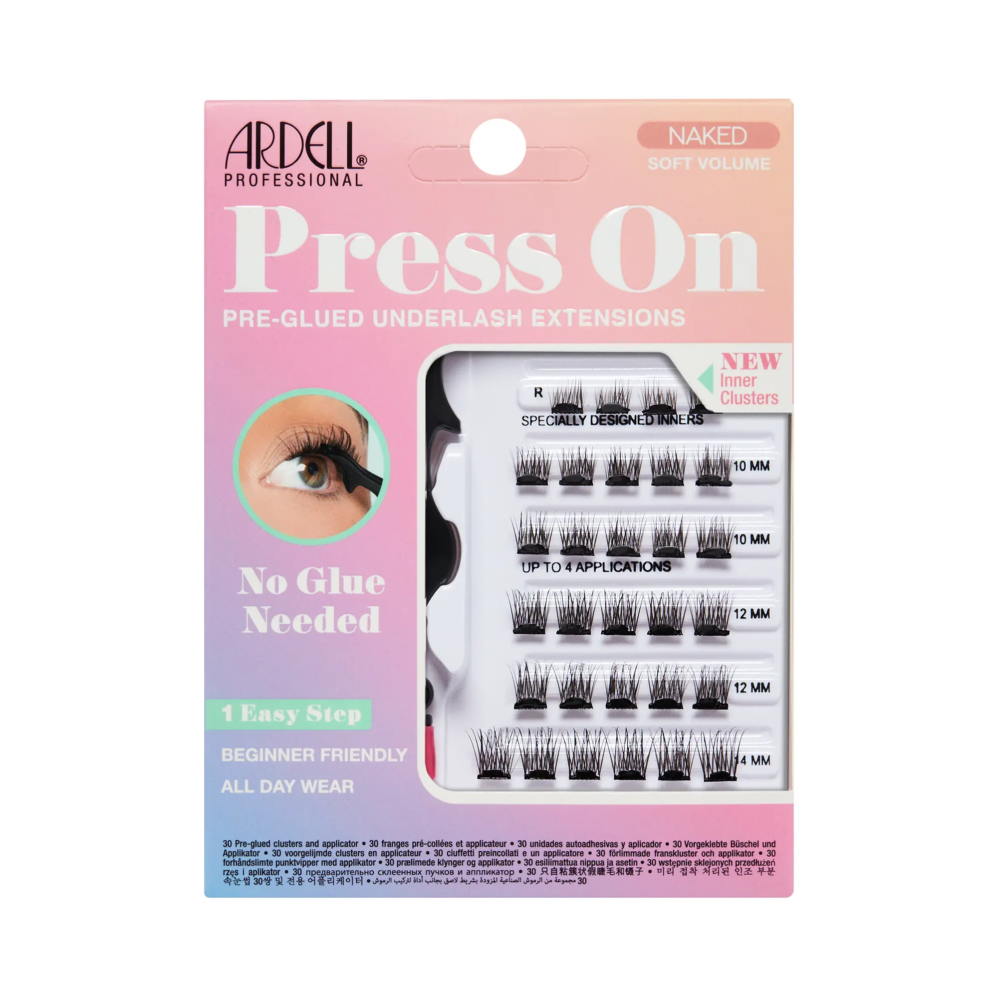 ''Naked Press On Pre-Glued Underlash Extensions - Soft Volume Eyelashes Eyelash Extensions ''Naked Press On Pre-Glued Underlash Extensions - Soft Volume Eyelashes Eyelash Extensions